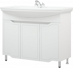Corozo Мебель для ванной Мирра 105 белая – фотография-4